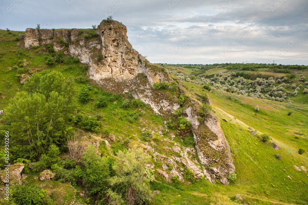 landscape and beautiful nature from the Republic of Moldova. One of the most beautiful views in the north of Moldova, Eastern Europe landscape and beautiful nature from the Republic of Moldova. One of the most beautiful views in the north of Moldova, Eastern Europe