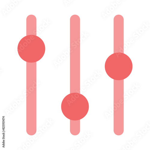 A trendy vector icon design of equalizer in editable style