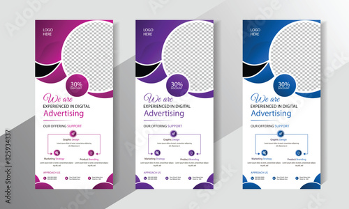 Creative and Modern Business Rack Card Flyer Template Design