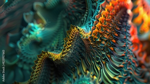 Creative design with abstract fractal for wallpaper and print purposes