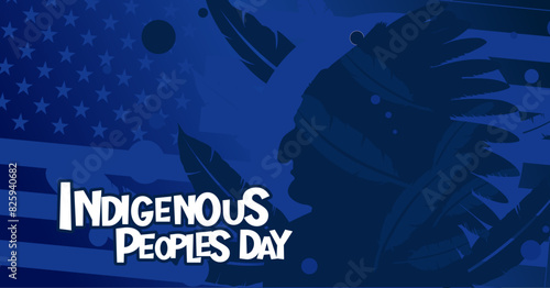 Indigenous Peoples Day - banner, card, illustration