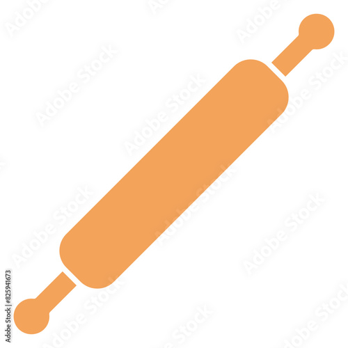 illustration of a rolling pin kitchenware tool