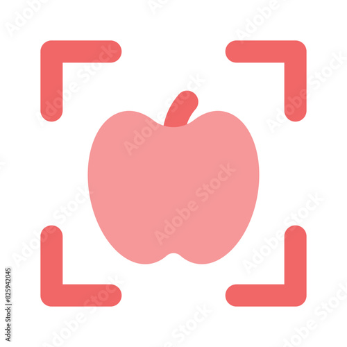 Vegetable scanner vector design in editable style