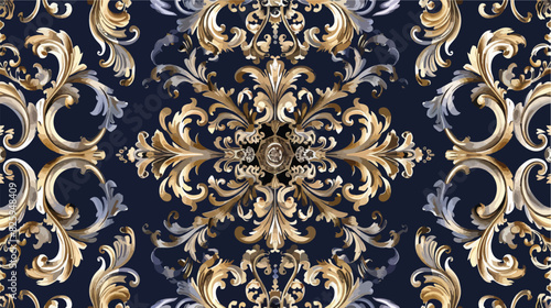Luxury baroque pattern rococo pattern suitable for te