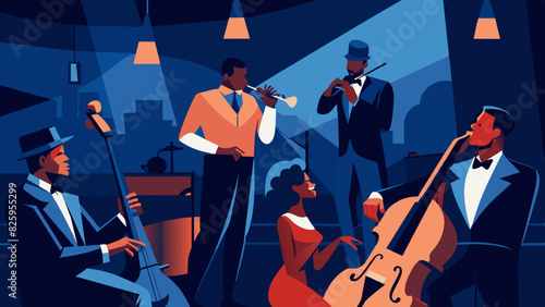 Elegant Jazz Ensemble Performing in a Classy Club