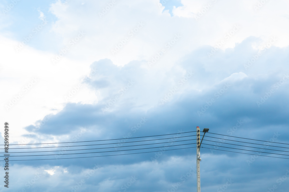 Landscape blue sky with clouds background in summer Landscape blue sky with clouds background in summer
