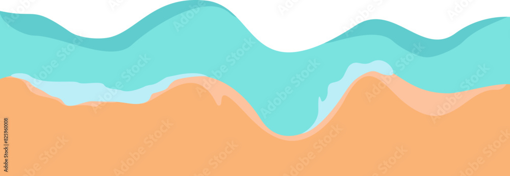 Summer Beach Corner Border Summer Beach Corner Border