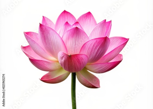 lotus flower isolated on white background generative ai