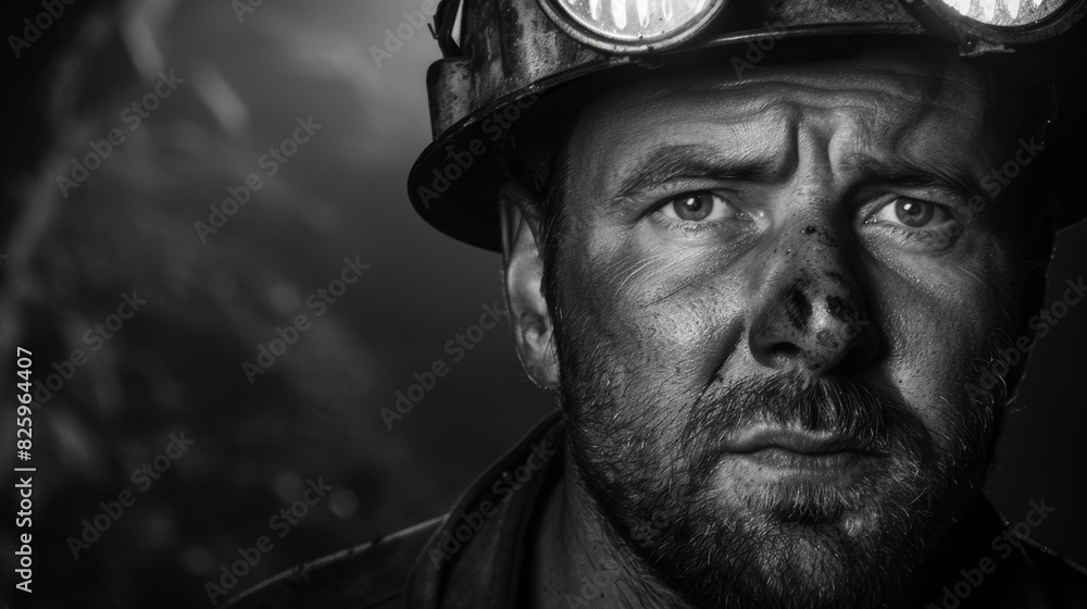 The coal miners headlamp is a small but powerful tool representing the determination and hard work required in this industry. The coal miners headlamp is a small but powerful tool representing the determination and hard work required in this industry.