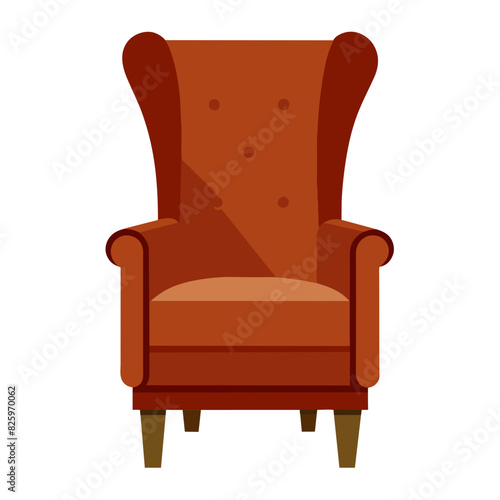 transparent vector image of an armchair