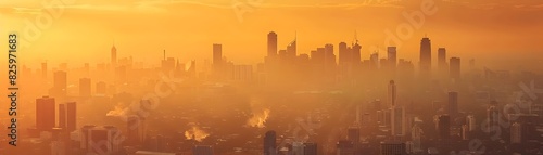Urban Skyline Enveloped in ...