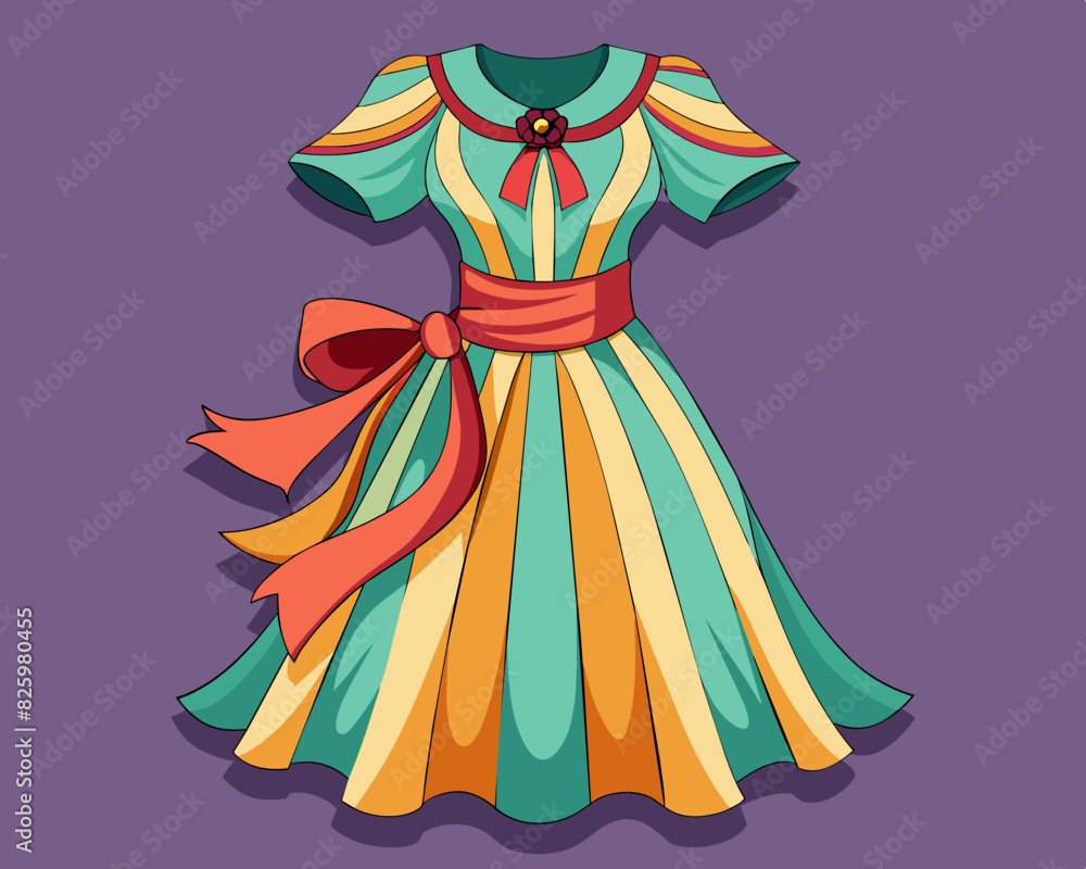 illustration of a dress