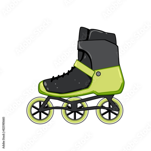 skate inline skates cartoon. child speed, wheel put, rink fast skate inline skates sign. isolated symbol vector illustration