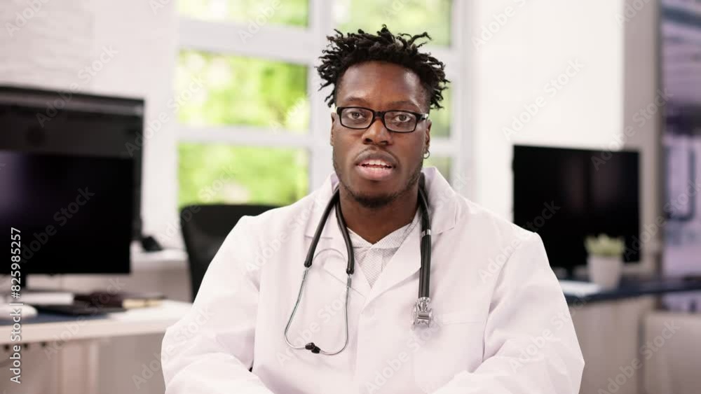 African American Doctor With Stethoscope African American Doctor With Stethoscope