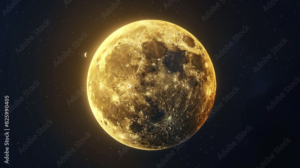 Moon that is yellow