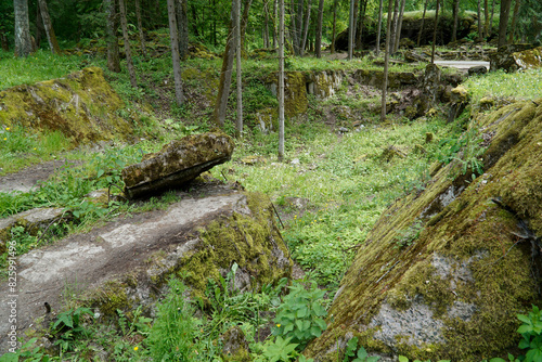 Ruins of a bunker in Wolf s Liar - Gierloz  Poland