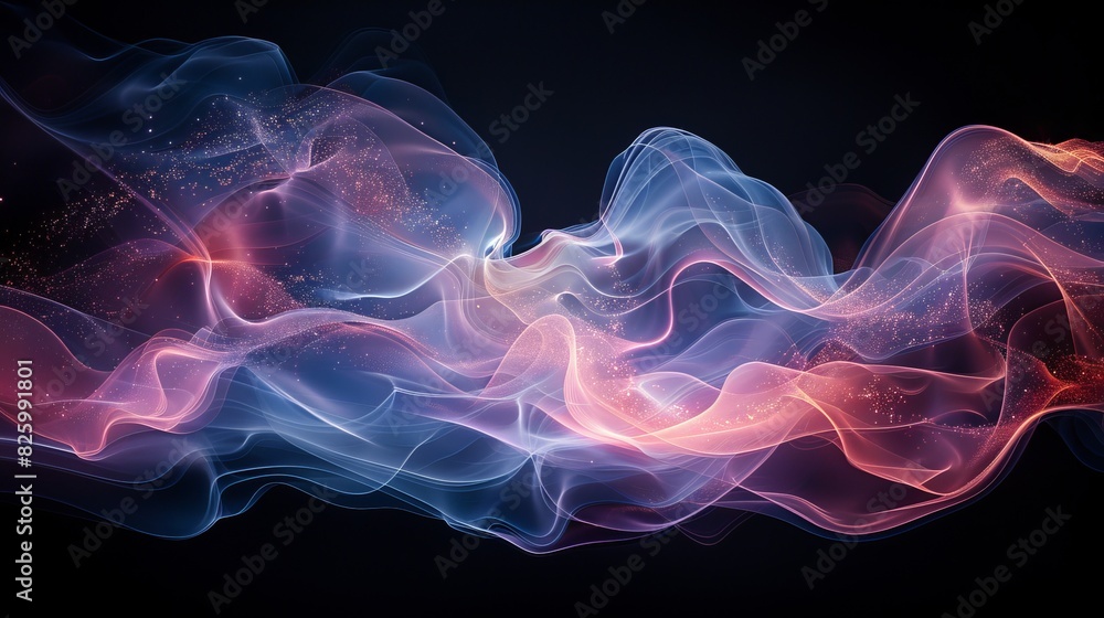 Abstract Flowing Light Waves