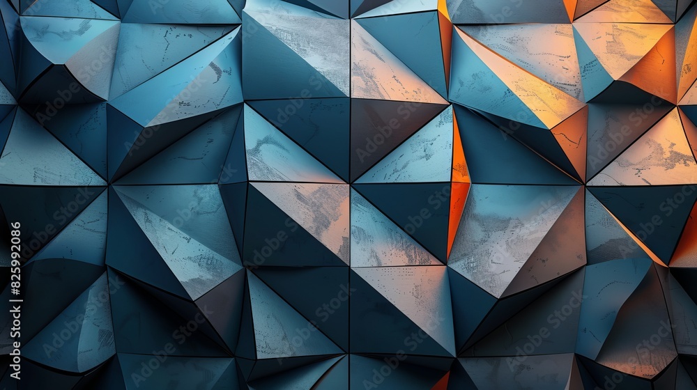 Abstract Geometric Pattern with Distressed Texture Abstract Geometric Pattern with Distressed Texture