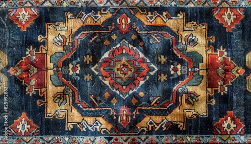 Old persian carpet texture, abstract ornament. Traditional rug