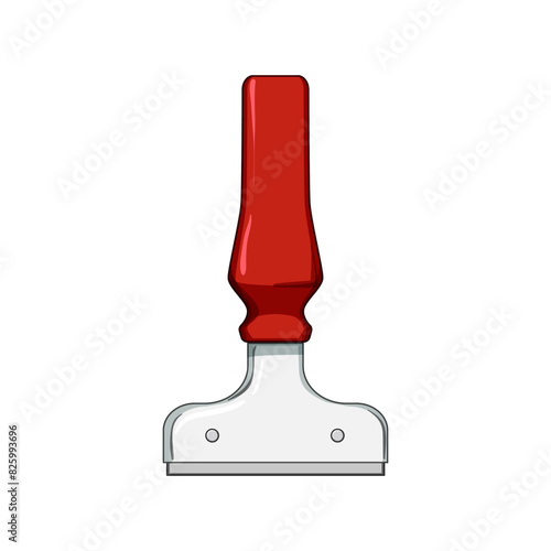 knife paint scraper cartoon. wall spatula, home blade, old hammer knife paint scraper sign. isolated symbol vector illustration
