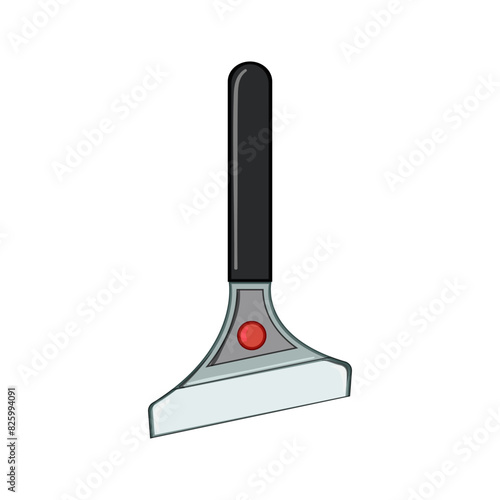 wall paint scraper cartoon. spatula home, blade old, hammer line wall paint scraper sign. isolated symbol vector illustration