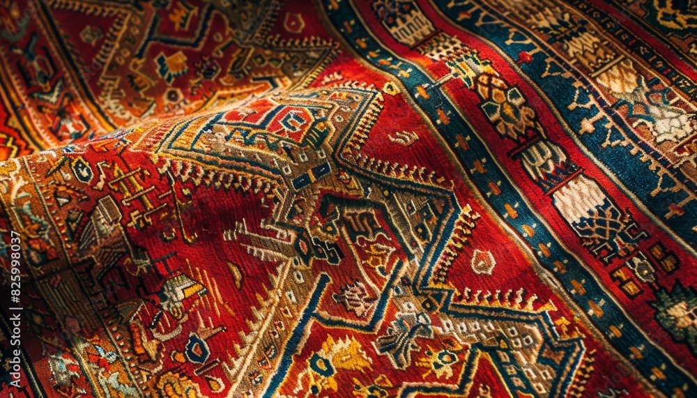 Persian or turkish carpets and rugs. High quality traditional pattern for home decor