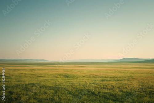 Flat plains with minimal vegetation and a focus on texture and color gradients 
