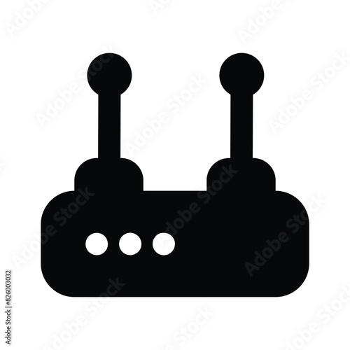 Wifi router icon design, wireless internet provider