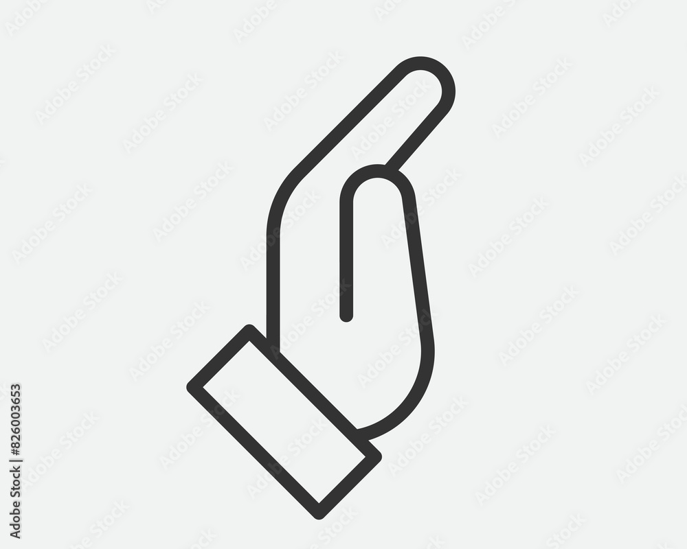 Hand Gesture Icon Line Simple Trendy Design. Hand Gesture Icon Line Simple Trendy Design.