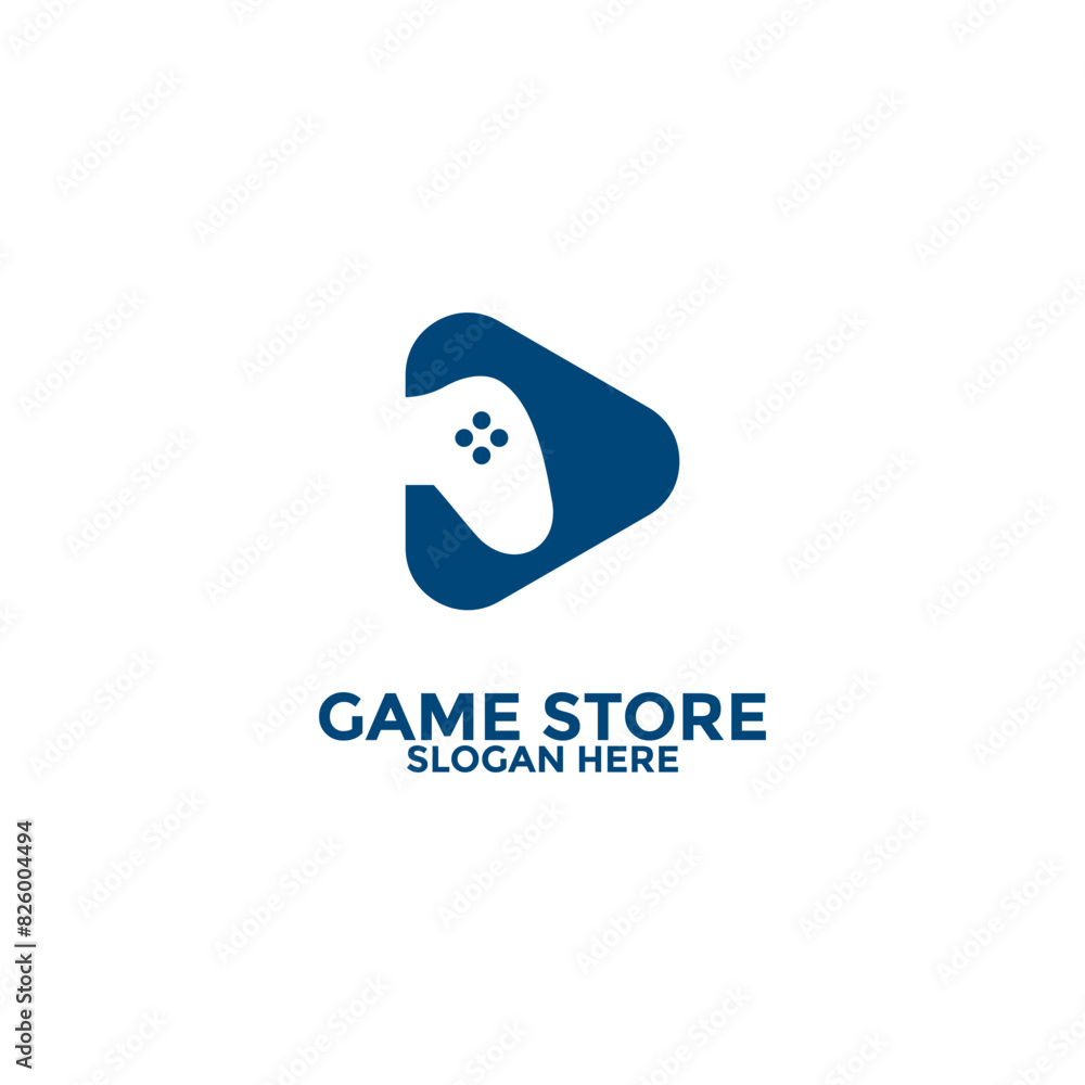 game store logo design template, game pad or game controller logo icon game store logo design template, game pad or game controller logo icon