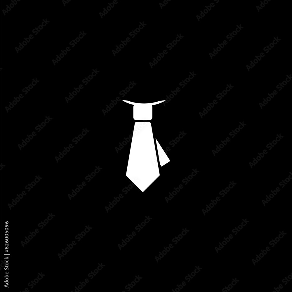 Necktie icon trendy and modern. Necktie icon isolated on black background Necktie icon trendy and modern. Necktie icon isolated on black background