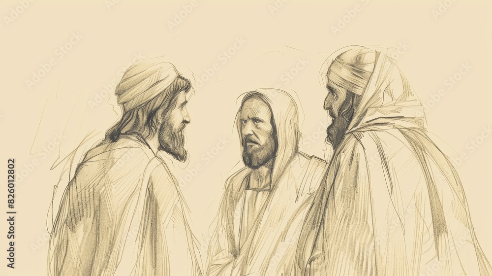 Biblical Illustration of Jesus' Lesson on Mustard Seed Faith, Emphasizing the Power of Small but Strong Faith Biblical Illustration of Jesus' Lesson on Mustard Seed Faith, Emphasizing the Power of Small but Strong Faith