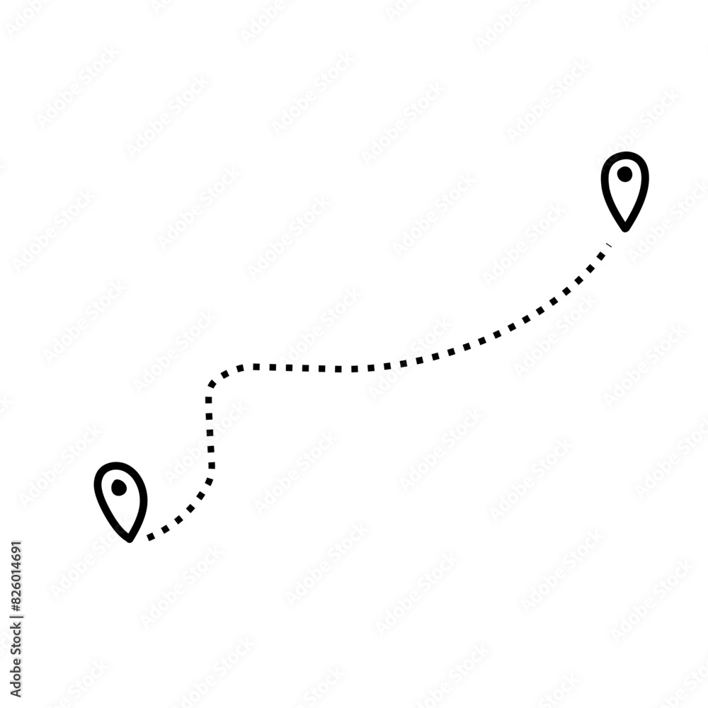 Route vector icon Route vector icon