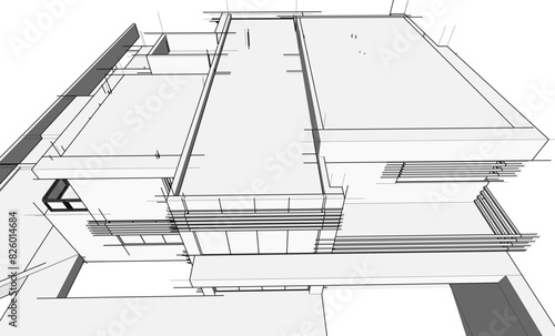 hand drawn sketch of a building