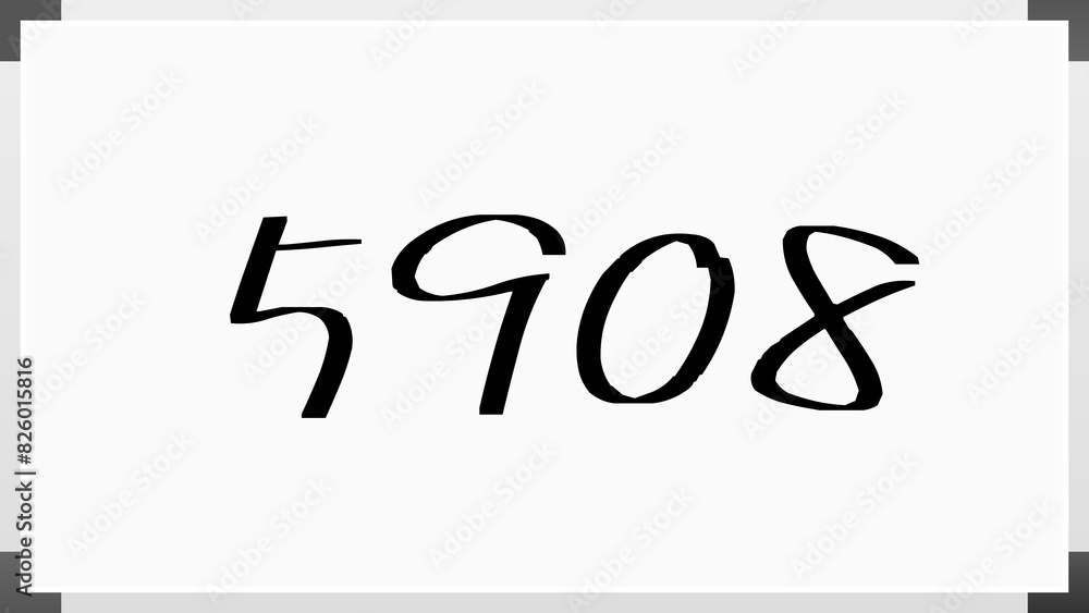 5908年のホワイトボード風イラスト 5908年のホワイトボード風イラスト