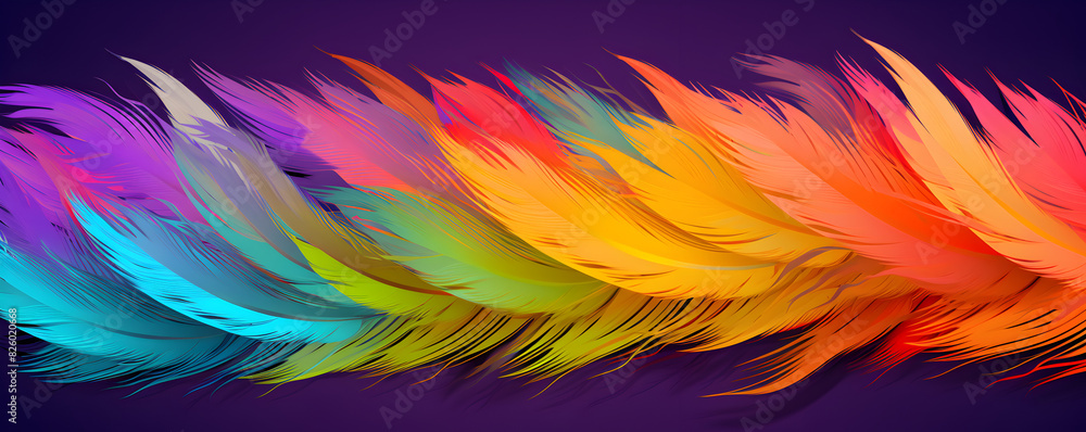 Colorful feathers on white background illustration in the style of paper cutouts, Artistic Aviary: Colorful Feather Paper Cutouts on White Background Colorful feathers on white background illustration in the style of paper cutouts, Artistic Aviary: Colorful Feather Paper Cutouts on White Background