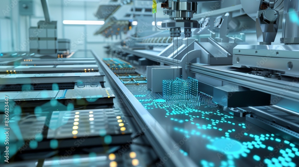 Fototapeta premium A nanofabrication facility futuristic technology