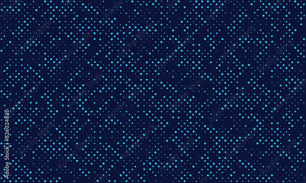 Obraz premium Abstract halftone background. Grunge halftone dots texture. Blue techno background.
