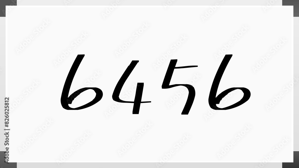 6456年のホワイトボード風イラスト 6456年のホワイトボード風イラスト