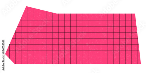 pink paper cutout design element