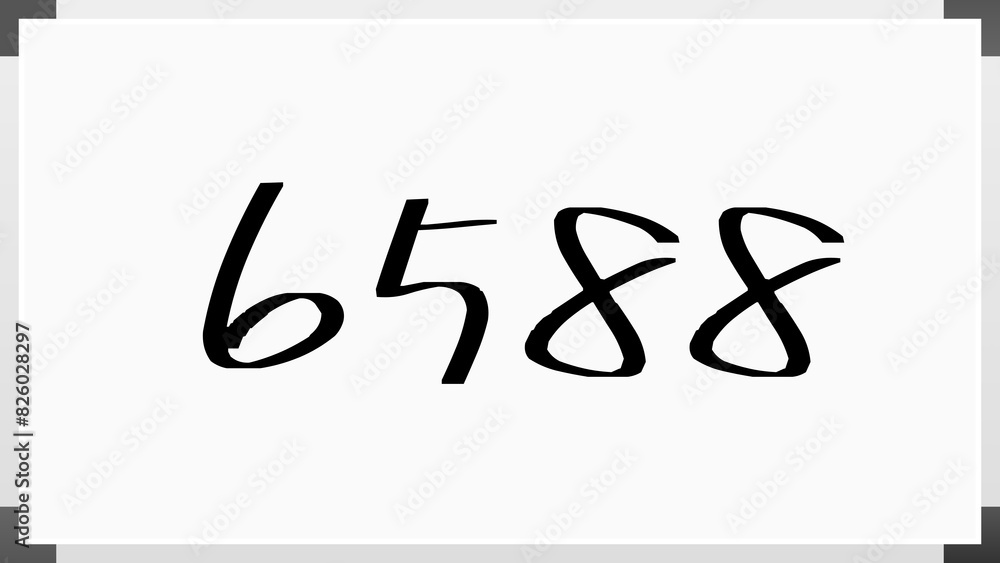 6588年のホワイトボード風イラスト 6588年のホワイトボード風イラスト