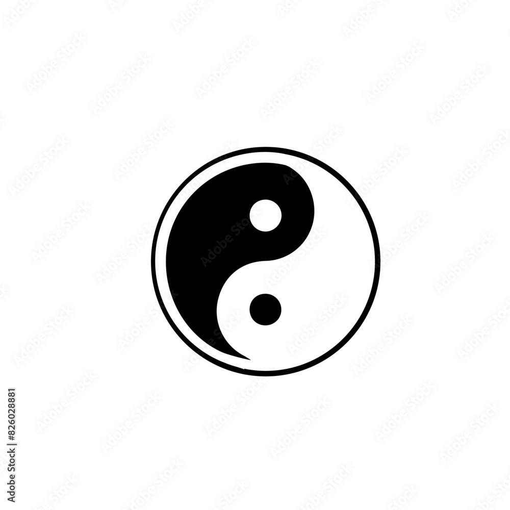 Chinese Tai Chi Yin Yang icon, China, Tai Chi, Yin Yang, Feng Shui, icon, vector, black, white, Chinese Tai Chi Yin Yang icon, China, Tai Chi, Yin Yang, Feng Shui, icon, vector, black, white,