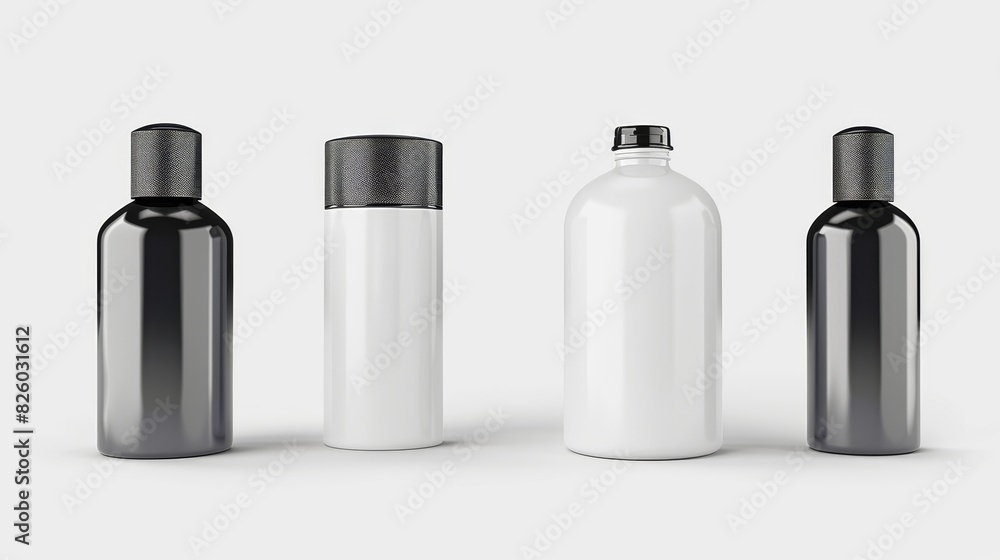 Package for a men's product, aerosol spray can with a white label Package for a men's product, aerosol spray can with a white label