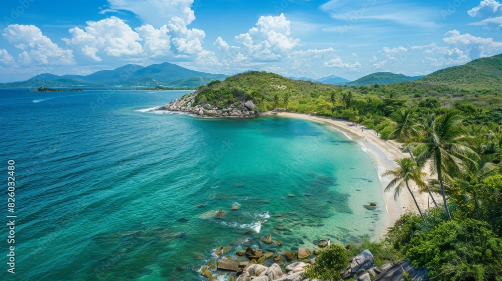 A palm-fringed coastline with turquoise waters and white sandy beaches stretching as far as the eye can see, offering a tranquil escape from the hustle and bustle. A palm-fringed coastline with turquoise waters and white sandy beaches stretching as far as the eye can see, offering a tranquil escape from the hustle and bustle.
