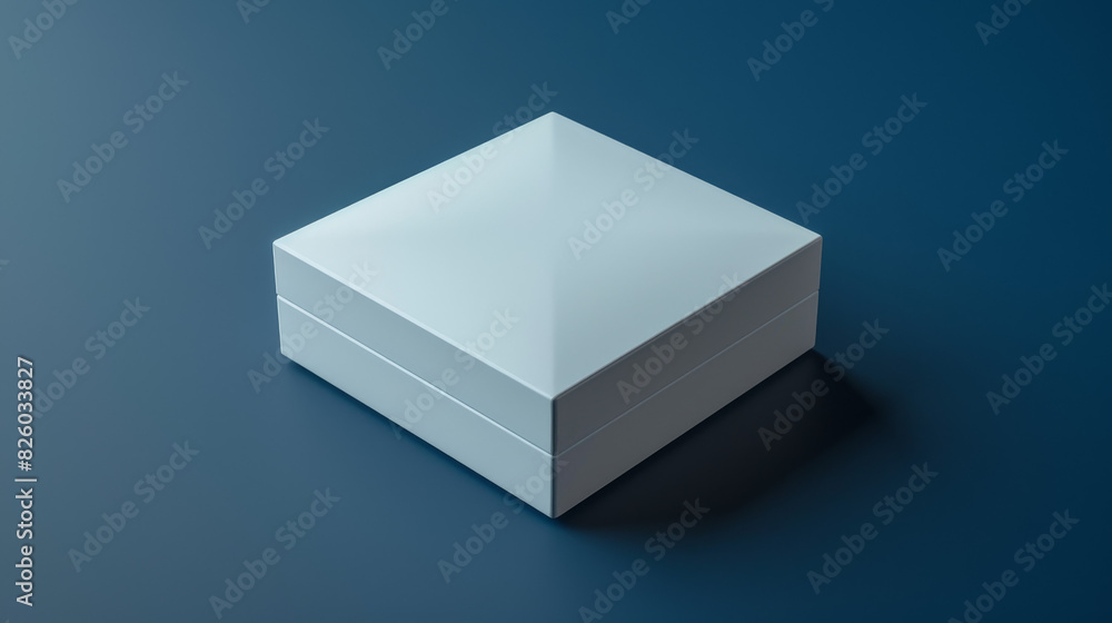 A white box with a blue background A white box with a blue background