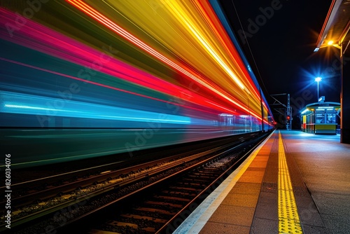 Speeding Train Lights in the Dark
