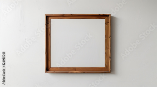 there is a picture of a picture frame hanging on a wall