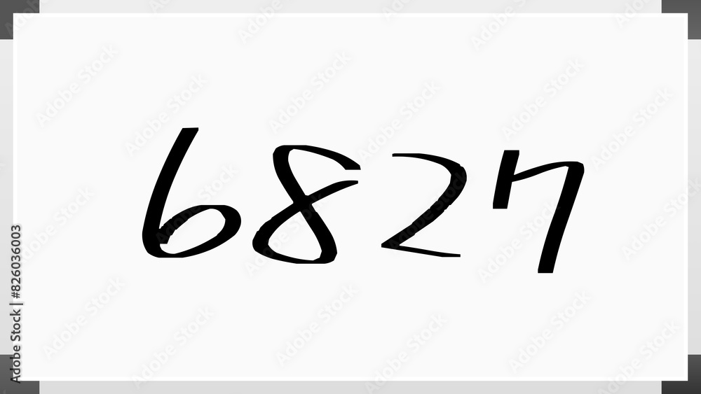 6827年のホワイトボード風イラスト 6827年のホワイトボード風イラスト