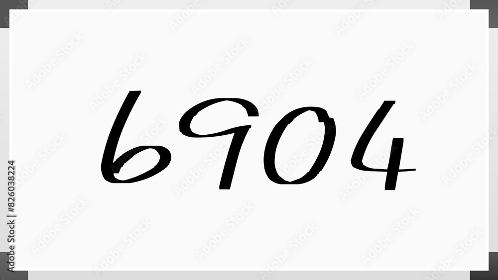 6904年のホワイトボード風イラスト 6904年のホワイトボード風イラスト