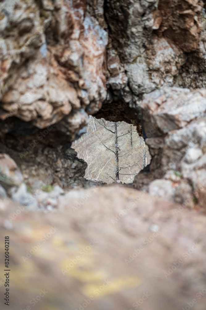 a through hole in the rock a through hole in the rock